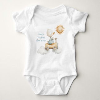 Here Comes the Son Personalized Baby Bodysuit Strampler