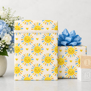 Here Comes the Son Sunshine Baby Shower Geschenkpapier