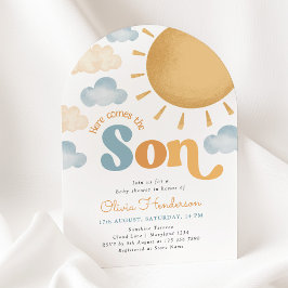 Here Comes the Son Sunshine Baby Shower Invitation Einladung