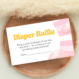 Here Comes the Sun Baby Shower Diaper Raffle Begleitkarte