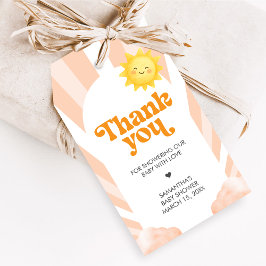 Here Comes the Sun Baby Shower Favor Tags Geschenkanhänger