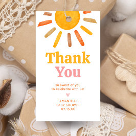 Here comes the Sun Baby Shower Favor Tags Geschenkanhänger