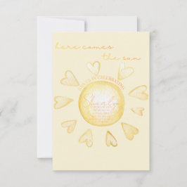 Here Comes The Sun Baby Shower Invite Einladung