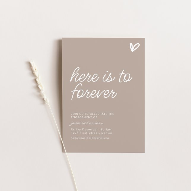 Here is To Forever Engagement Party Invite Einladung (Von Creator hochgeladen)