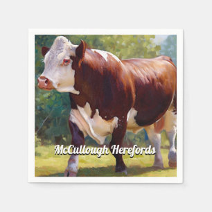 Hereford Bull Serviette
