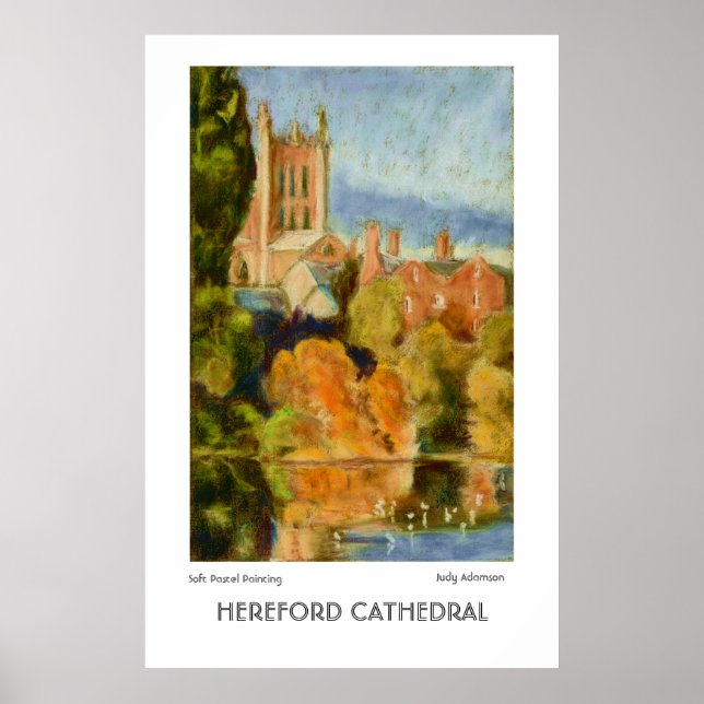 Hereford Cathedral Fine Art Poster Print (Vorne)