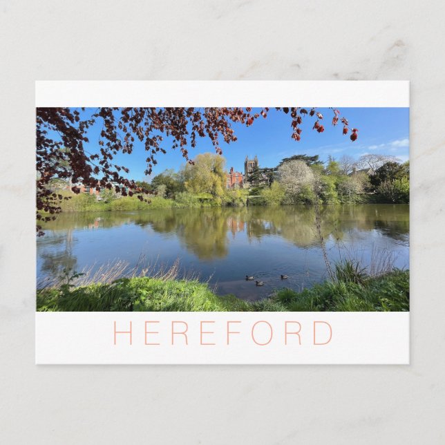 Hereford Feiertagspostkarte (Vorderseite)