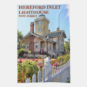 Hereford Inlet Leuchtturm, New Jersey Tea Towel Geschirrtuch