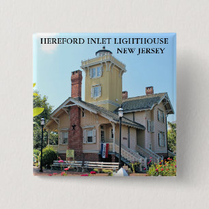 Hereford Inlet Lighthouse, New Jersey Button