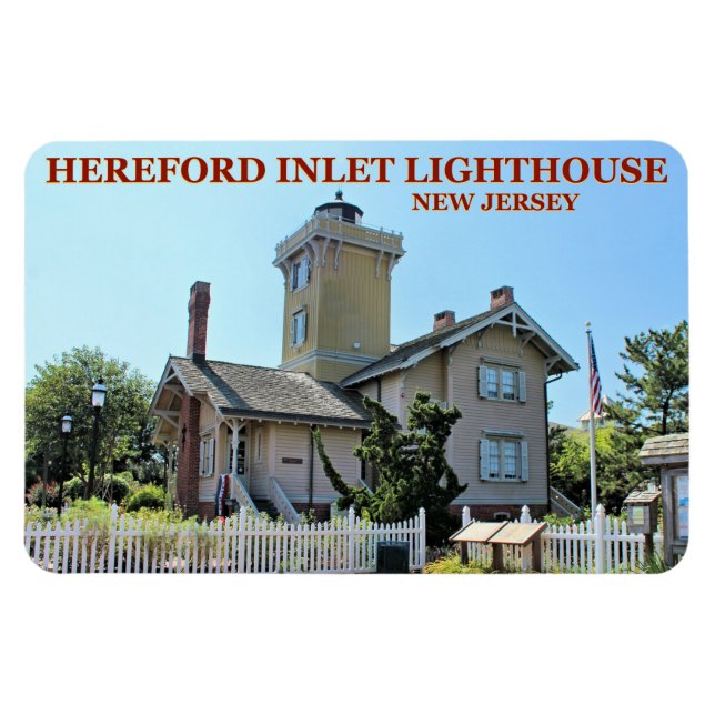 Hereford Inlet Lighthouse, New Jersey Flexi Magnet (Horizontal)