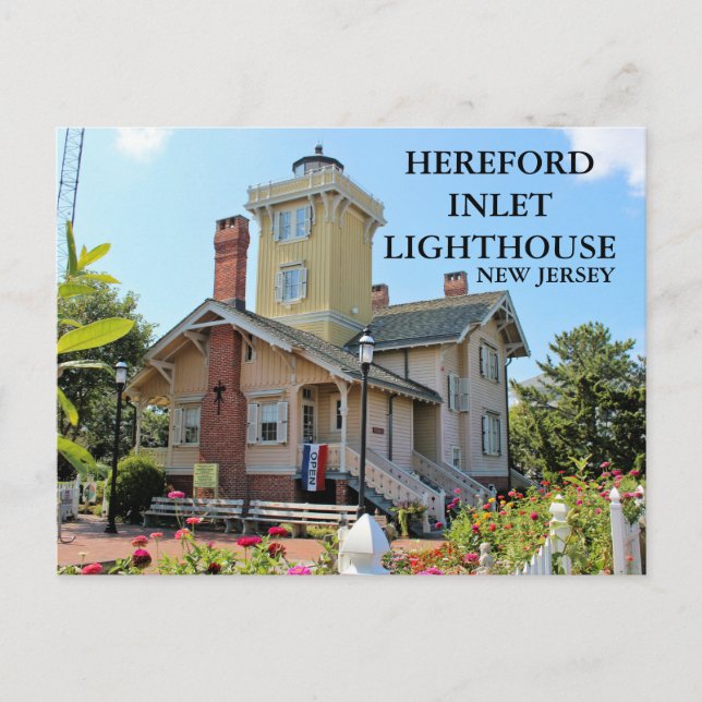 Hereford Inlet Lighthouse, New Jersey Postcard Postkarte (Vorderseite)