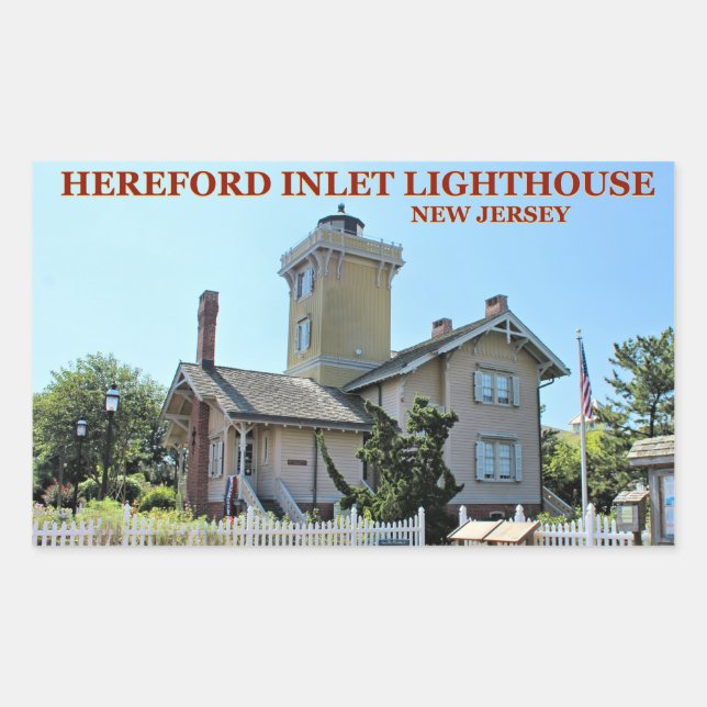 Hereford Inlet Lighthouse, New Jersey Stickers (Vorderseite)