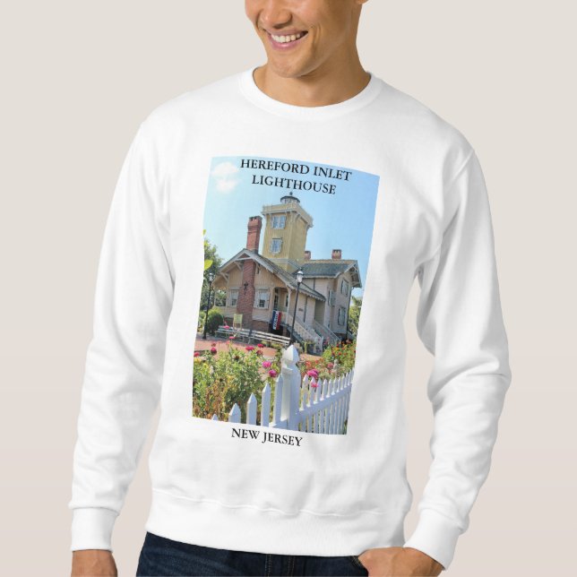 Hereford Inlet Lighthouse, New Jersey Sweatshirt (Vorderseite)