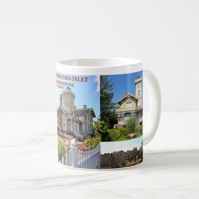 Hereford Inlet Lighthouse, New Jersey Tasse (VorderseiteRechts)