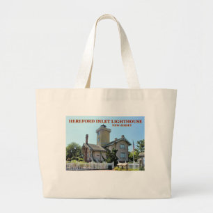 Hereford Inlet Lighthouse, New Jersey Tote Bag Jumbo Stoffbeutel