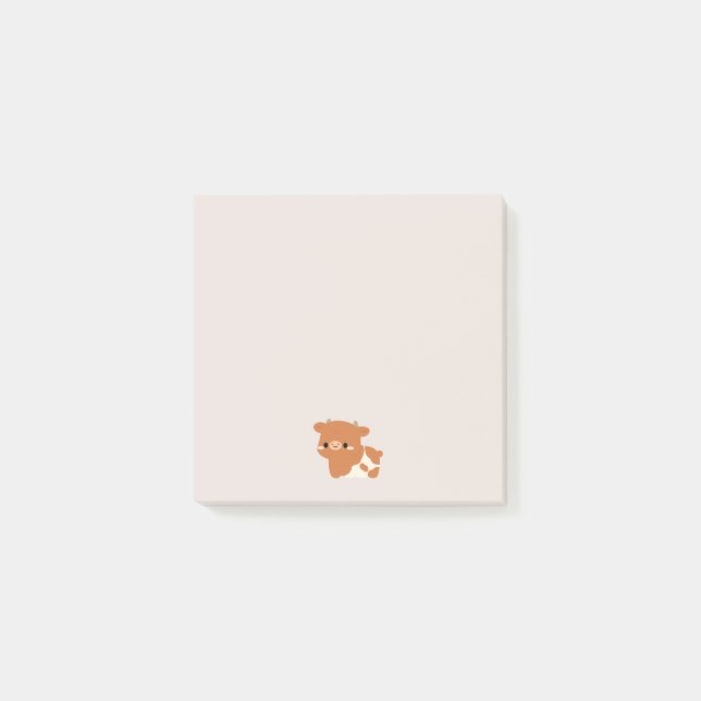 Hereford-Kuh Post-it Klebezettel (Vorderseite)