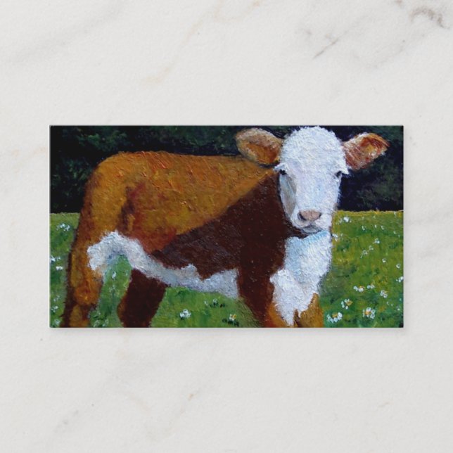 HEREFORD RINDFLEISCH-KALB-VISITENKARTE VISITENKARTE (Vorderseite)