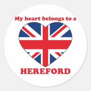 Hereford Runder Aufkleber
