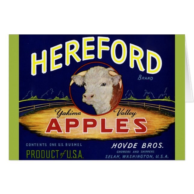 Hereford Washington Apples (Vorderseite (Horizontal))