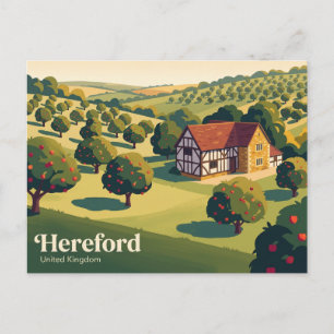 Herefordshire Ciderhaine Vereinigtes Königreich Postkarte