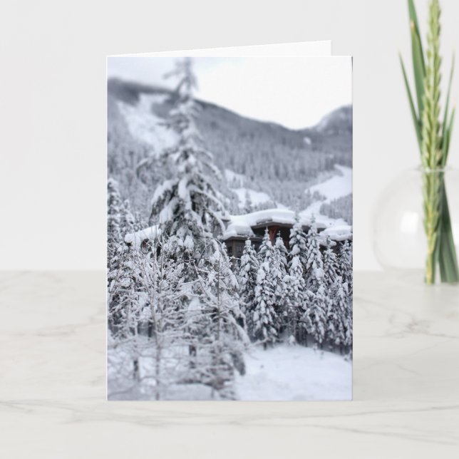 Herein geschneit feiertagskarte (Vorderseite)