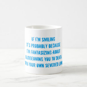 (herein) ist Vernunft, wenn ich es lächele, weil Kaffeetasse