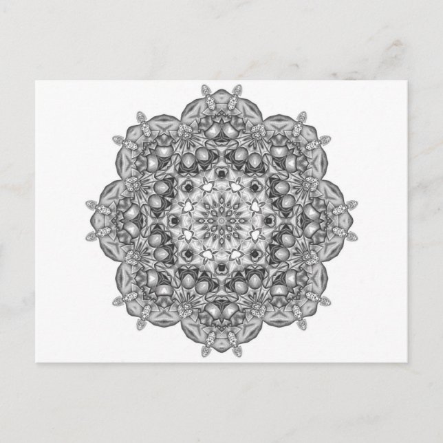 Herein zu färben Mandala, Postkarte (Vorderseite)