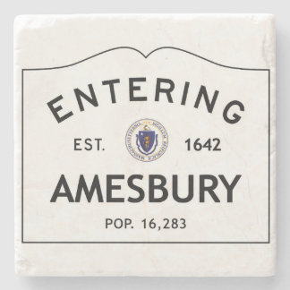 Hereinkommender Amesbury Steinuntersetzer
