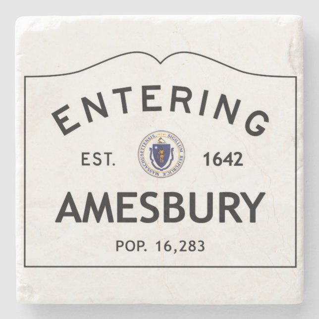 Hereinkommender Amesbury Steinuntersetzer (Vorderseite)