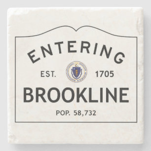 Hereinkommender MarmorUntersetzer Brooklines Steinuntersetzer