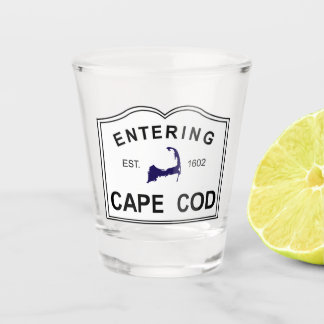 Hereinkommendes Cape Cod MA Schnapsglas