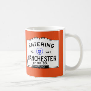 Hereinkommendes Manchester durch das Meer Kaffeetasse