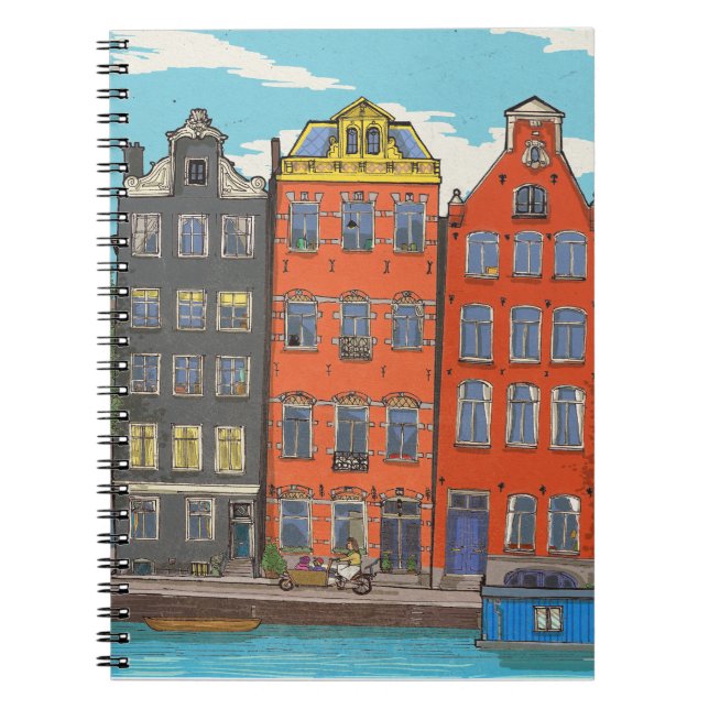 Herengracht Canal Amsterdam Niederlande Notizblock (Vorderseite)