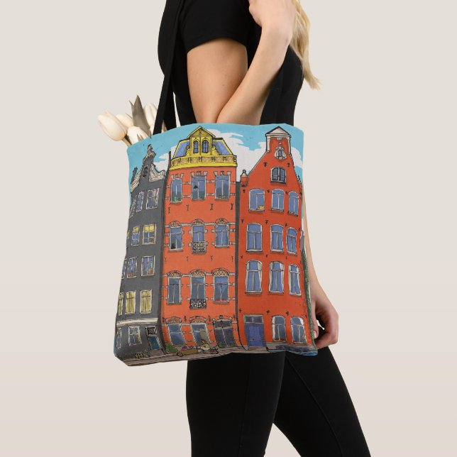 Herengracht Canal Amsterdam Niederlande Tasche (Von Nahem)