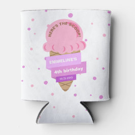 Here's The Scoop Ice Cream Sweet Pink Birthday Dosenkühler