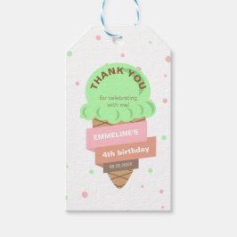Here's The Scoop Mint Ice Cream Sweet Birthday Geschenkanhänger