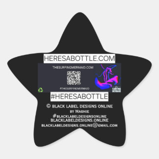 ©️ HERESABOTTLE.COM #HERESABOTTLESWAG  Stern-Aufkleber