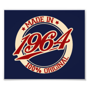 Hergestellt 1964 fotodruck