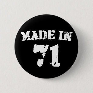 Hergestellt 1971 button