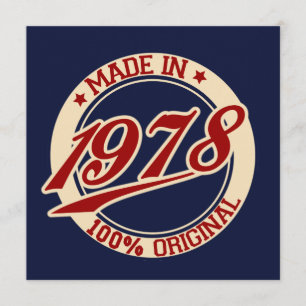 Hergestellt 1978 karte