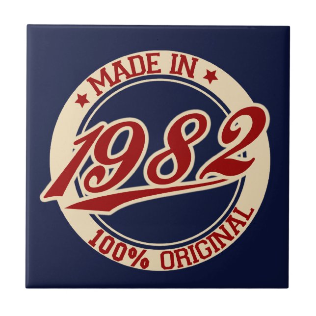Hergestellt 1982 fliese (Vorderseite)