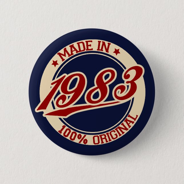 Hergestellt 1983 button (Vorderseite)