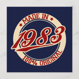 Hergestellt 1983 karte