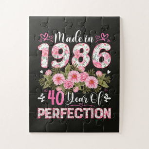 Hergestellt 1986 40 Jahre Perfektion Blumen