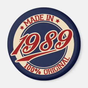Hergestellt 1989 magnet
