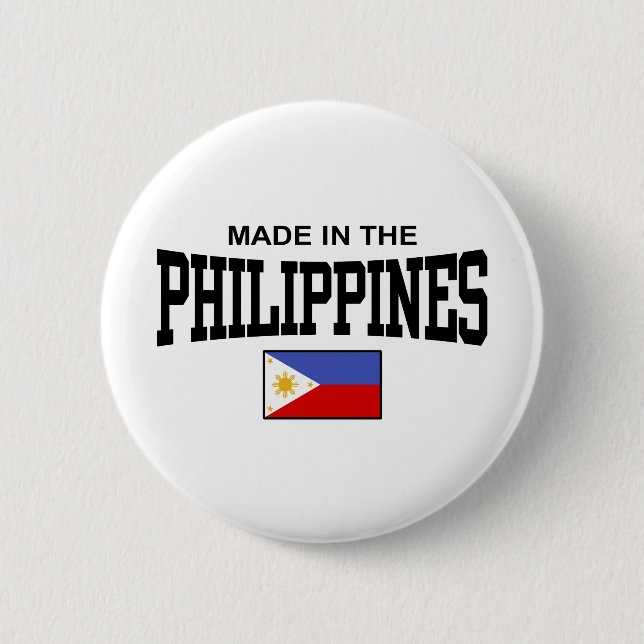 hergestellt auf den Philippinen Button (Vorderseite)