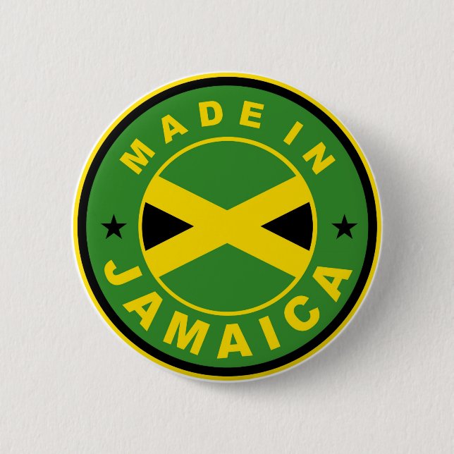 hergestellt aus Jamaica-Länderetikett Button (Vorderseite)