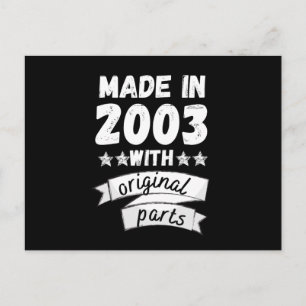 Hergestellt im Jahr 2003 mit Originalteilen, Postkarte