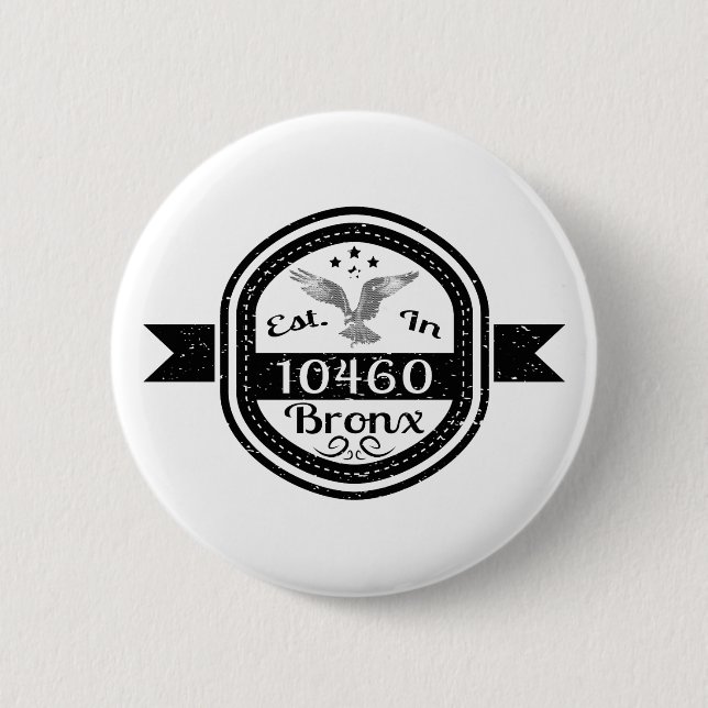 Hergestellt in 10460 Bronx Button (Vorderseite)