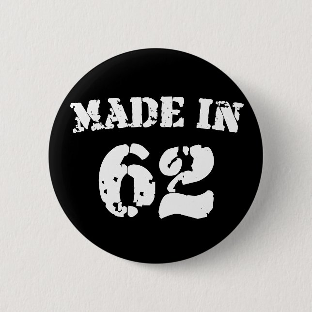 Hergestellt in 1962 button (Vorderseite)